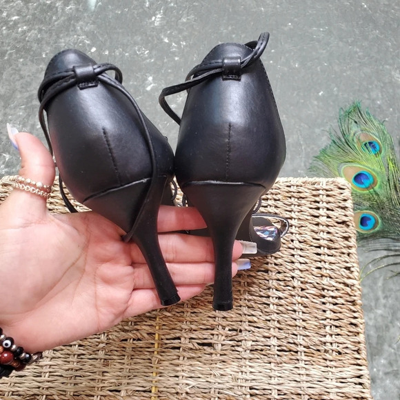 Madden Girl Black G-Debi Strappy Heels - Picture 5 of 7